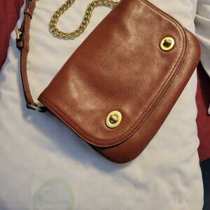Coach 25361 Legacy Leather Double Gusseted Flap in Brown